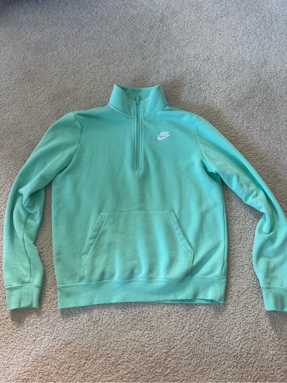 Nike Woman’s Half-Zip Pullover Sweatshirt - Mint Green